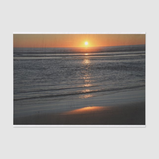 Seda Papel de té fotográfico de Oregon Coast Sunset (Anverso)
