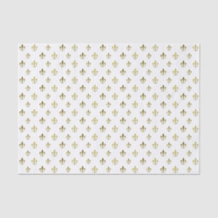 Seda Papel de té francés Metallic Gold Fleur de Lis