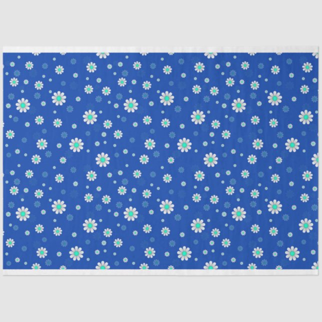 Seda Papel de té moderno con un toque floral popular (Anverso)