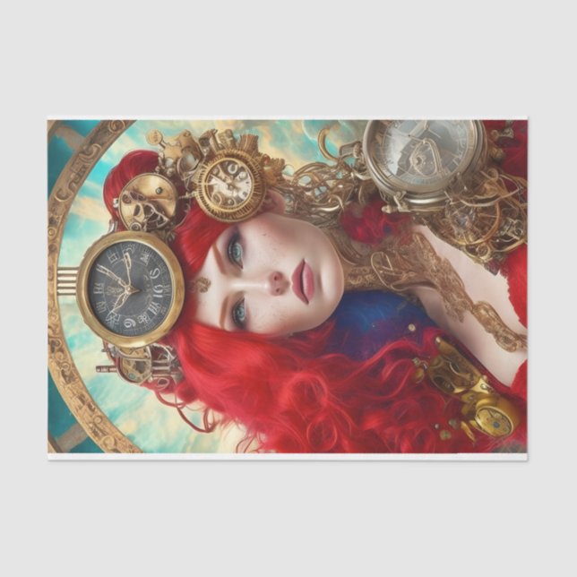 Seda Papel de té moderno Steampunk (Anverso)