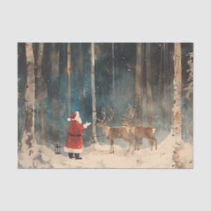 Seda Papel de té navideño de reno