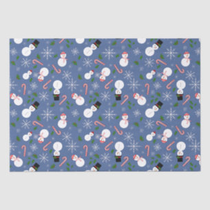 Seda Papel de té navideño en invierno con Snowflake