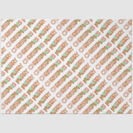 Seda Papel de té navideño Gingbread Merry