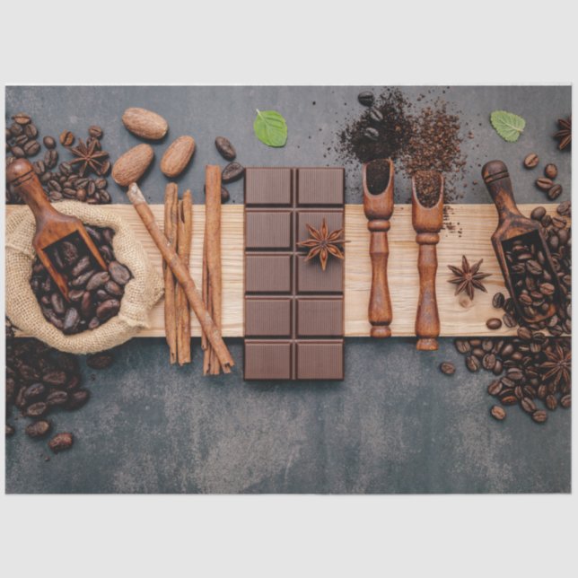 Seda Papel de té para café y chocolate (Anverso)