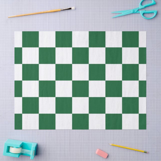 Seda Papel de té verde y blanco revisado (Artesanía)