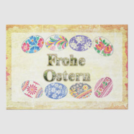 Seda Papel de té vintage de Pascua feliz