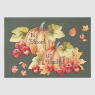 Seda Papel de Tejido 2 Verde Agradecido; Bendito