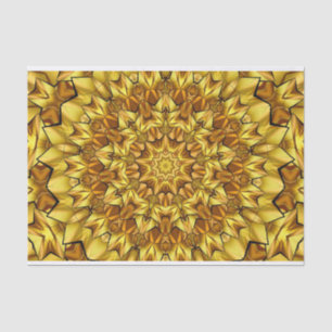 Seda papel de tejido abstracto geométrico de oro