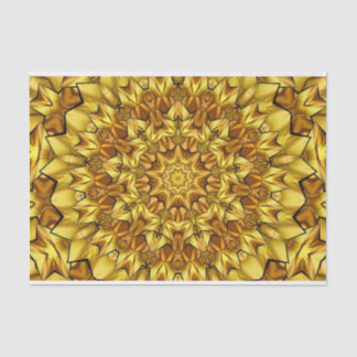 Seda papel de tejido abstracto geométrico de oro