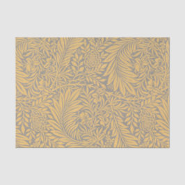 Seda Papel de Tejido AMARILLO William Morris FERN PATTE