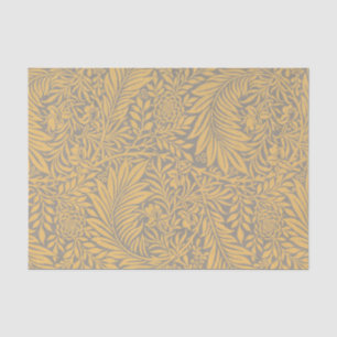Seda Papel de Tejido AMARILLO William Morris FERN PATTE