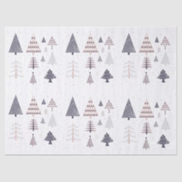 SEDA PAPEL DE TEJIDO: ÁRBOLES DE NAVIDAD