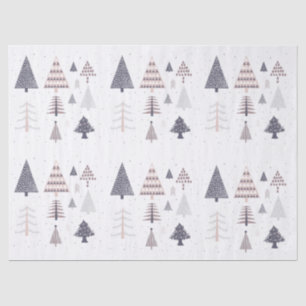 SEDA PAPEL DE TEJIDO: ÁRBOLES DE NAVIDAD