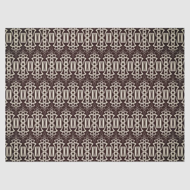 Seda papel de tejido art deco 2 (Anverso)