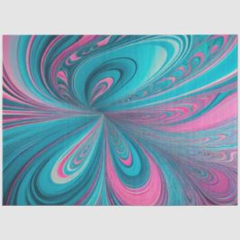 Seda Papel de tejido artístico del aerógrafo Psychedeli