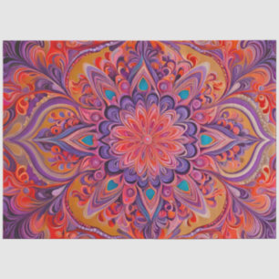 Seda Papel de tejido artístico del aerógrafo Psychedeli