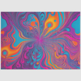 Seda Papel de tejido artístico del aerógrafo Psychedeli