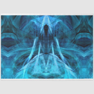 Seda Papel de Tejido Azul Ascendente en la Descomposici