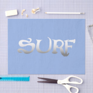 Seda Papel de tejido azul surf