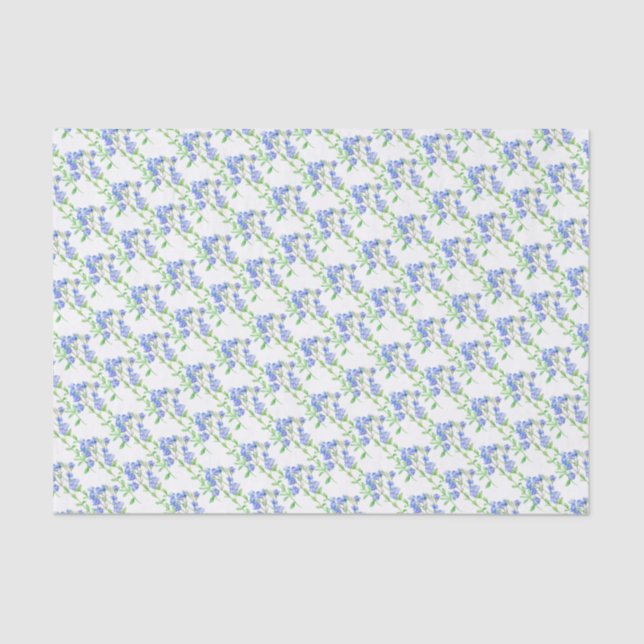 Seda Papel de tejido blanco verde azul (Anverso)