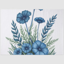 Papel de Tejido Botánico con Diseño Floral Elegant