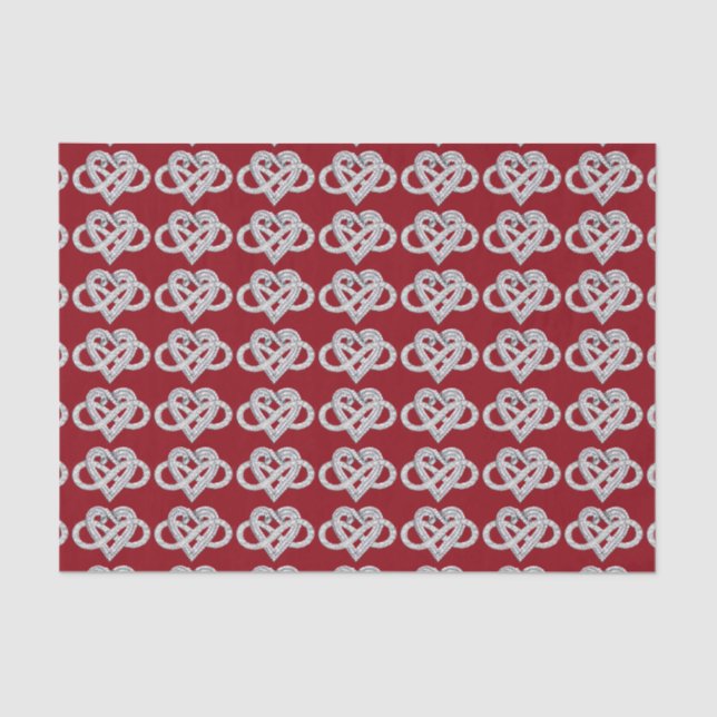 Seda Papel de tejido cardíaco infinito (Anverso)