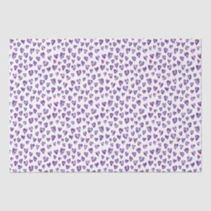 Seda Papel de tejido cardíaco morado