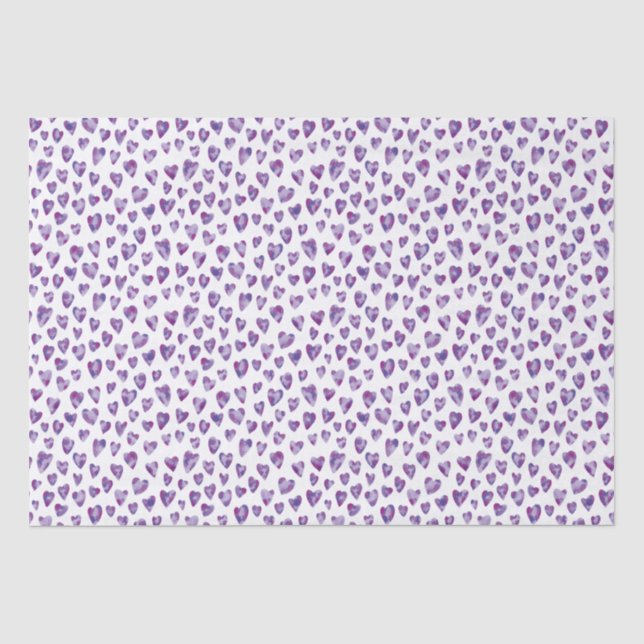 Seda Papel de tejido cardíaco morado (Anverso)