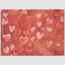 Seda Papel de tejido cardíaco romántico