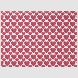 Seda Papel de tejido cardíaco romántico
