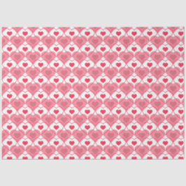 Seda Papel de tejido cardíaco romántico