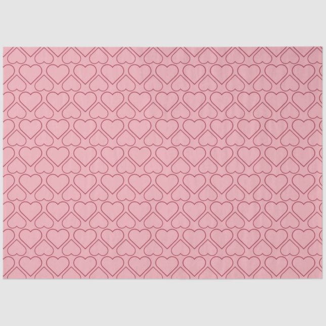 Seda Papel de tejido cardíaco romántico (Anverso)