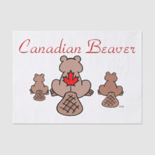 Seda Papel de tejido castor canadiense