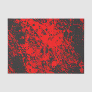 Seda Papel de tejido con bandeja de pincel rojo