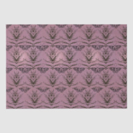 Seda Papel de tejido con motivos de árbol y polilla