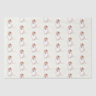 Seda Papel de tejido corgi real