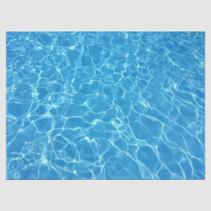 Seda papel de tejido de agua azul eléctrico