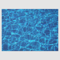papel de tejido de agua azul profundo