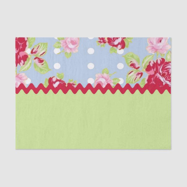 Seda Papel de tejido de algodón de Rosa (Anverso)