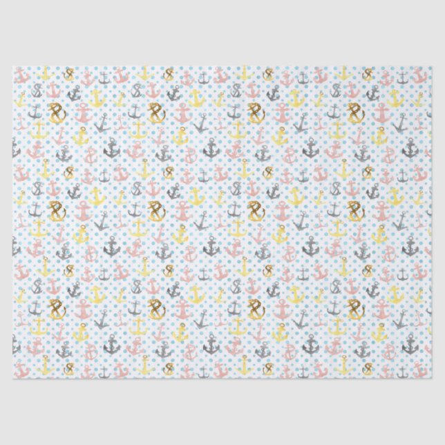 Seda Papel De Tejido De Ancla (Anverso)