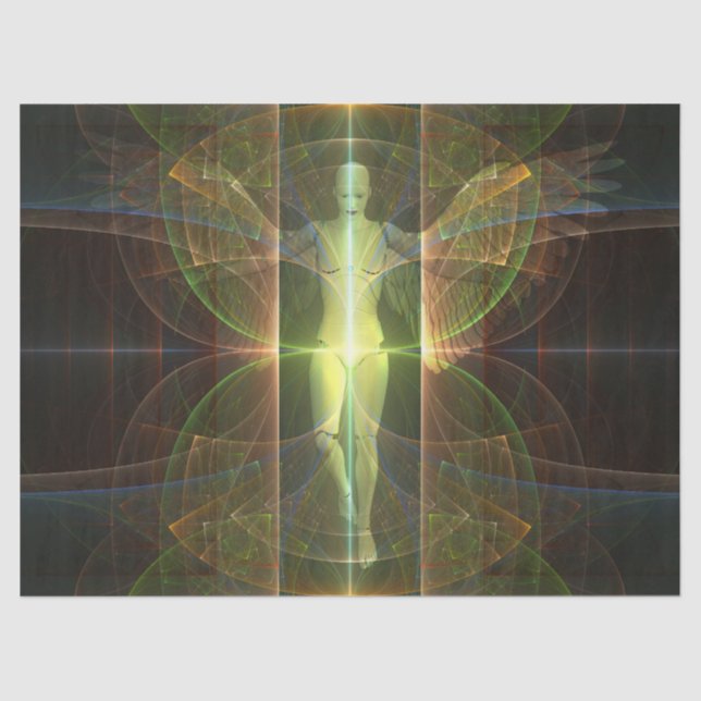 Seda papel de tejido de ángel androide (Anverso)