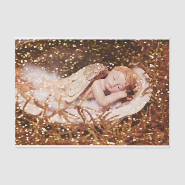 Seda papel de tejido de ángel de dormir (Anverso)