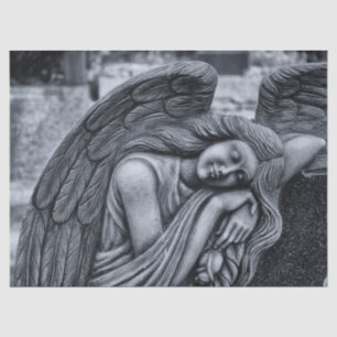 Seda papel de tejido de ángel de dormir