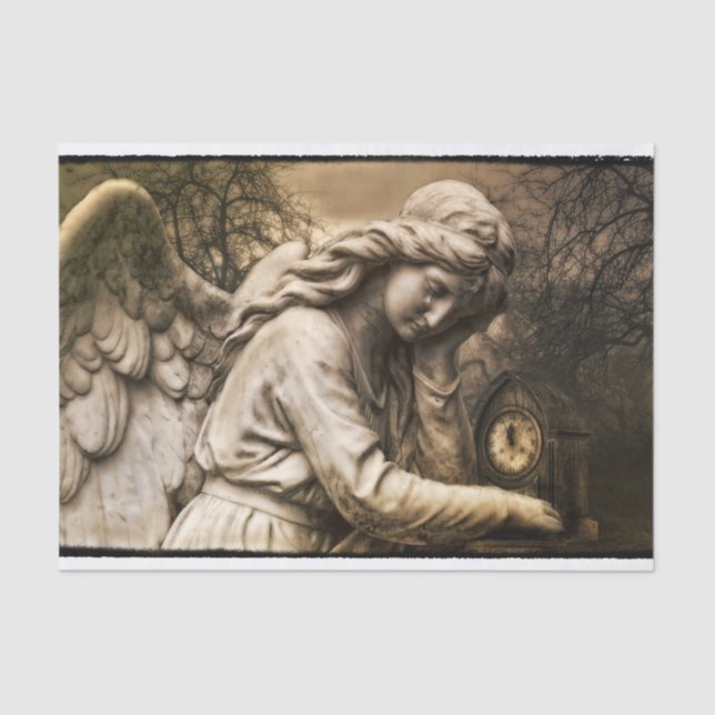 Seda Papel de tejido de ángel gótico (Anverso)