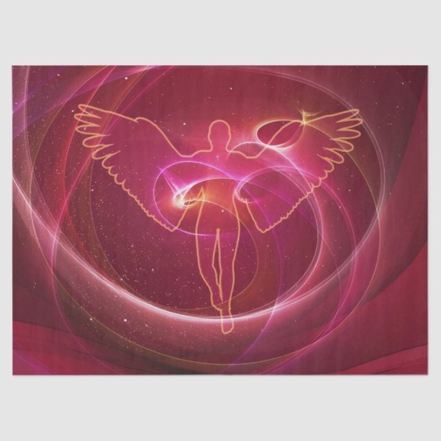Seda papel de tejido de ángel moderno (Anverso)