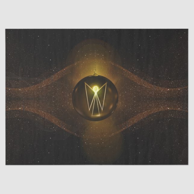 Seda Papel de tejido de ángel para navidades (Anverso)