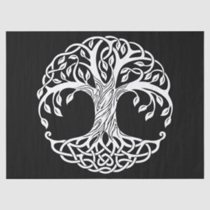Seda papel de tejido de árbol celeste