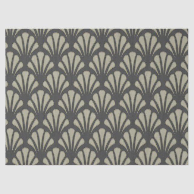 Seda papel de tejido de Art Nouveau (Anverso)