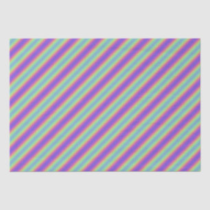 Seda Papel de tejido de banda de arco iris brillante Ne