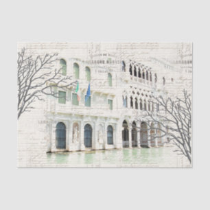 Seda Papel de tejido de bifurcación con escritura de Ve